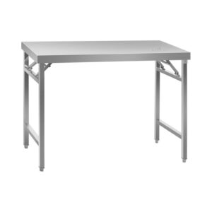 Rozsdamentes acél munkaasztal - ECO - 70 x 120 cm - 215 kg - összecsukható - Royal Catering