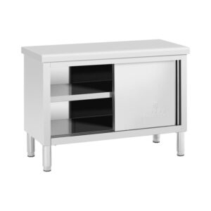 Rozsdamentes acél munkaszekrény - PREMIUM - 120 x 50 cm - 390 kg - Royal Catering