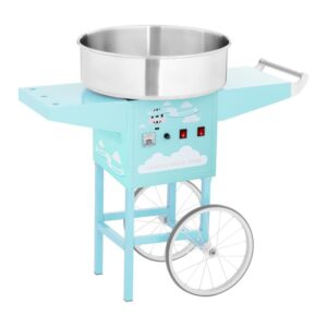 Vattacukor készítő gép kocsival- 52 cm - 1.200 W - türkizkék | Royal Catering