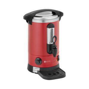 Vízforraló - 6.1 l - 1500 W - csepptálca - Piros | Royal Catering