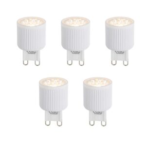 5 db G9 24 mm-es LED izzó szett 3W 300lm 2700K