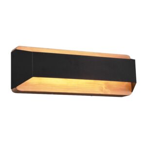 Fali lámpa fekete 35 cm LED-del 3 fokozatban szabályozható - Tyko