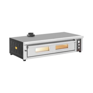 Elektromos Pizzasütő Kemence - 8 X 33 Cm - 1 Kamra - 8400 W - 400 V - Samottkő - Royal Catering