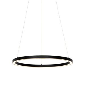 Függesztett lámpa fekete 60 cm LED-del 3 fokozatban szabályozható - Girello