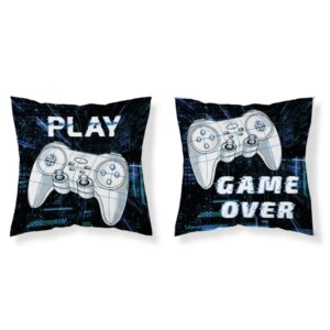 Gyerek párnahuzat GAME OVER - fekete szélesség: 40 cm | hosszúság: 40 cm