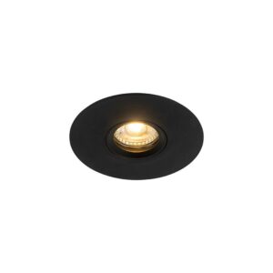 Modern süllyesztett spotlámpa fekete GU10 50mm - Buco
