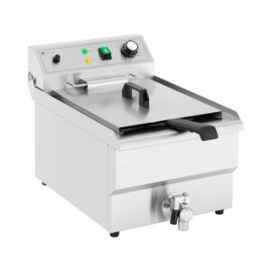 Olajsütő - 16 l - 3000 W - leeresztő csap - hidegzóna | Royal Catering