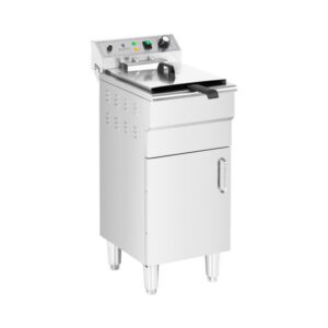 Olajsütő - 16 L - 5000 W - leeresztőcsap - hidegzóna - alsószekrénnyel | Royal Catering