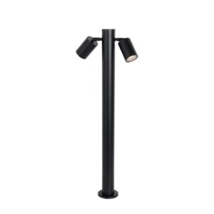 Álló kültéri lámpa fekete 80 cm IP44 állítható 2-lámpás - Duo