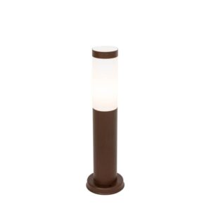 Kültéri lámpaoszlop rozsdabarna opállal 45 cm IP44 - Rox