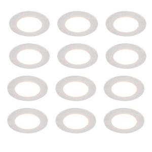 12 db-os beépíthető spotlámpa szett fehér