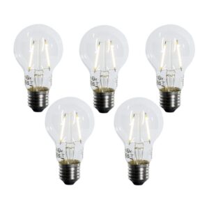 5 darabos E27 LED izzókészlet A60 Lux Érzékelő 2