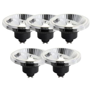 5 darabos GU10 3 lépésben dimmelhető LED izzó készlet 111mm 10.5W 770lm 4000K