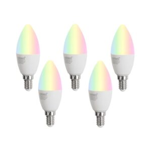 5 darabos E14 dimmelhető LED izzókészlet C37 Opál 4