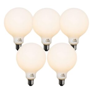 5 darabos E27 dimmelhető LED izzókészlet Opál G125 5W 450 lm 2700K