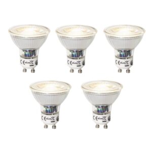 5 darabos GU10 3 lépésben dimmelhető LED izzó készlet 7W 600 lm 2700K