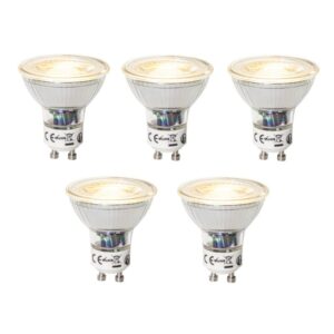 5 darabos GU10 dimmelhető LED izzó készlet 7W 600 lm 2700K