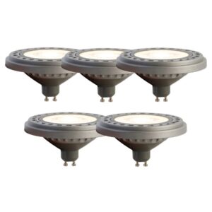 5 db GU10 LED izzó szett AR111 8W 750 lm 3000K