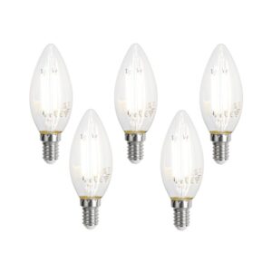 5 darabos Smart E14 LED izzókészlet C35 átlátszó 4