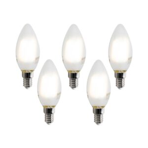 5 darabos intelligens E14 LED izzókészlet C35 matt 4