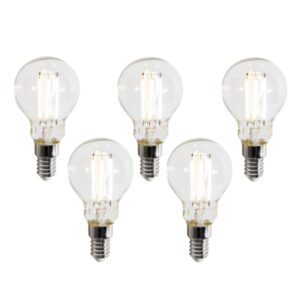 5 darabos Smart E14 LED izzó készlet P45 átlátszó 4.2W 470 lm 2700-6500K