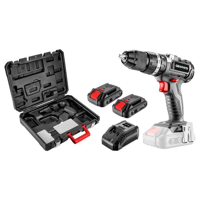 Akkus Fúrócsavarhúzó Ütvecsavarozóval Energy 58G020-Set2 Graphite