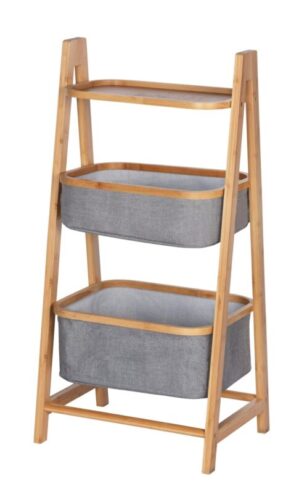 Bambusz Polc Wenko Bahari Bambusz/Szürke 44X91X34 Cm