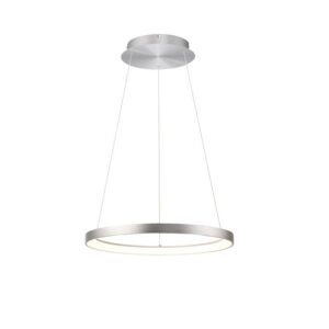 Design hanglamp aluminium incl. LED dimbaar easylift - Hoop