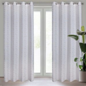 Elegáns függöny finom mintával - fehér Szélesség: 140 cm | Hossza: 250 cm