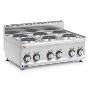Elektromos tűzhely - 12 kW - 6 főzőlap - 90 x 65 cm - Pro 650 Series - Royal Catering
