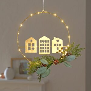 Fém Led Koszorú  Ø 30 Cm