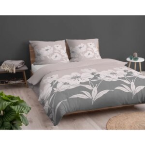 Flanel ágynemű - rózsaszín virágmotívummal 3 časti: 1ks 220x200 + 2ks 70x80