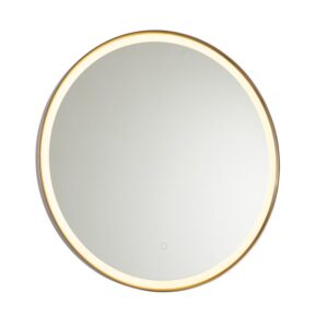 Fürdőszoba tükör rózsaszín arany 70 cm LED-del