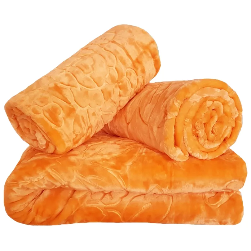 Kanapé És Fotel Huzatkészlet Dombornyomott Mintával - Narancssárga Színben Szélesség: 160 Cm | Hossza: 210 Cm