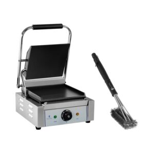 Kontakt grill és 3as-grillkefe készlet - 1.800 W - sima | Royal Catering