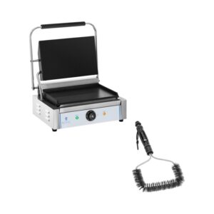 Kontakt grill és grillkefe készlet - sima - 2.200 W | Royal Catering