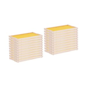 Langstroth Keret - Beolvasztott Műléppel - Erdeifenyő - Magasság 232 Mm - 20 Db | Wiesenfield