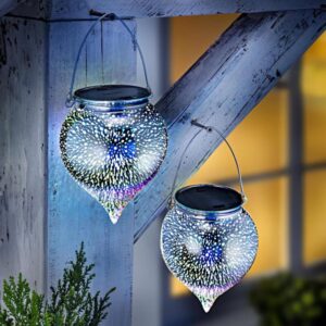 Led-Es Függő Dekoráció Emotion Ezüst 2 Db