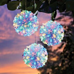 Led Virágos Gömb  Ø 11 Cm 50 Cm-Es Lógási/Zsinórhosszúság