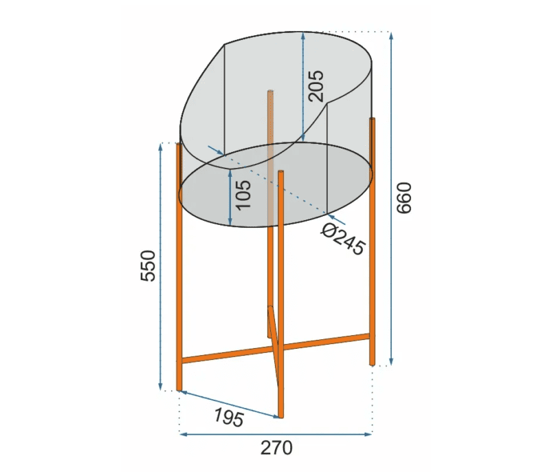 Loft Virágállvány 66 Cm