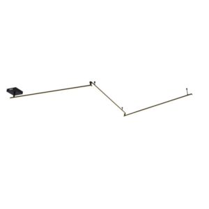 Mennyezeti lámpa fekete 300 cm-es LED 3 fokozatban szabályozható - Annuschka