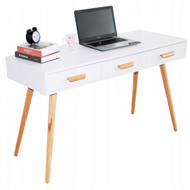 Modernhome Elegáns 3 Fiókos Fa Íróasztal