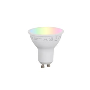 Okos GU10 50 mm-es dimmelhető LED izzó opál RGBW 4