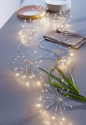 Ragyogó Led-Es Fényfüzér Fehér 250 Cm