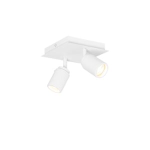 Okos fürdőszobai spotlámpa fehér négyzet alakú 2-lámpás IP44 2 Wifi GU10 50mm-es izzóval - Ducha