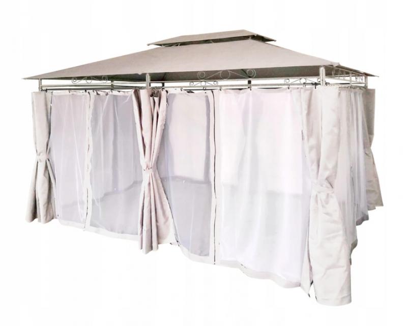 Stabil Kerti Pavilon 3 X 4 M Szúnyoghálóval Bézs