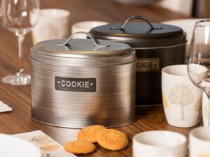 Tároló Doboz Cookie Ezüst 19