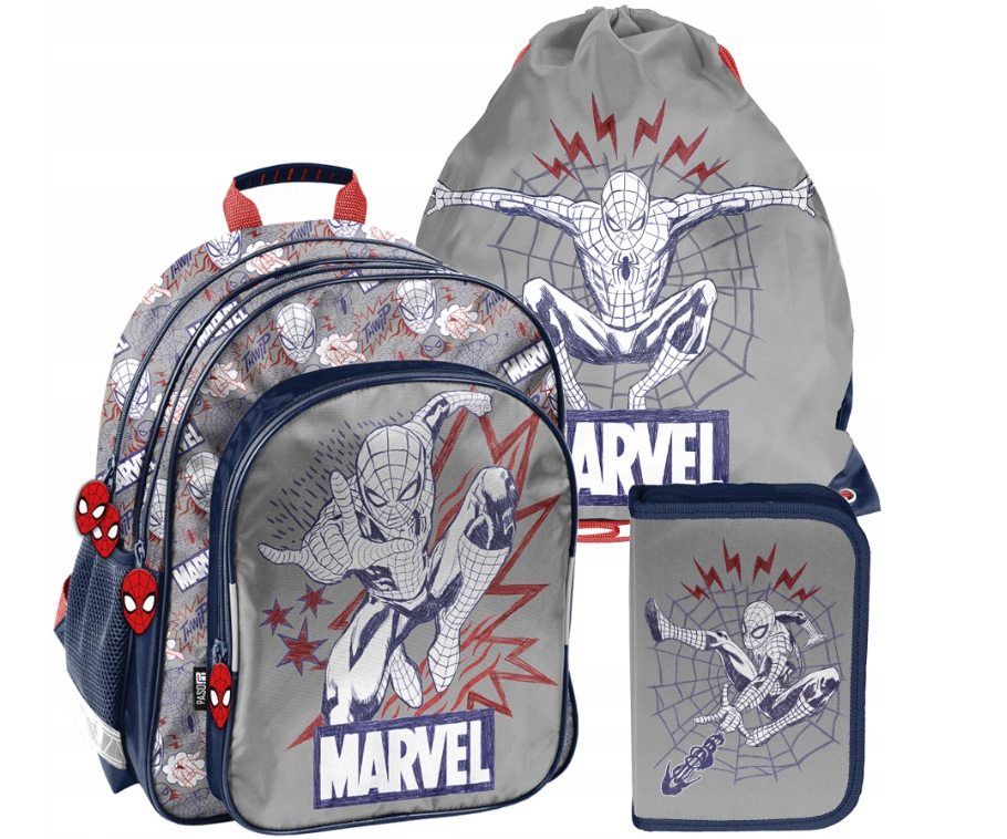 3 Részes Iskolai Szett - Spiderman