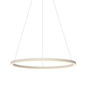 Design függőlámpa bézs 80cm LED-del
