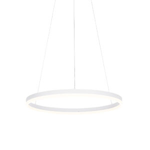 Dizájn függőlámpa fehér 60 cm LED-del 3 fokozatban szabályozható - Anello